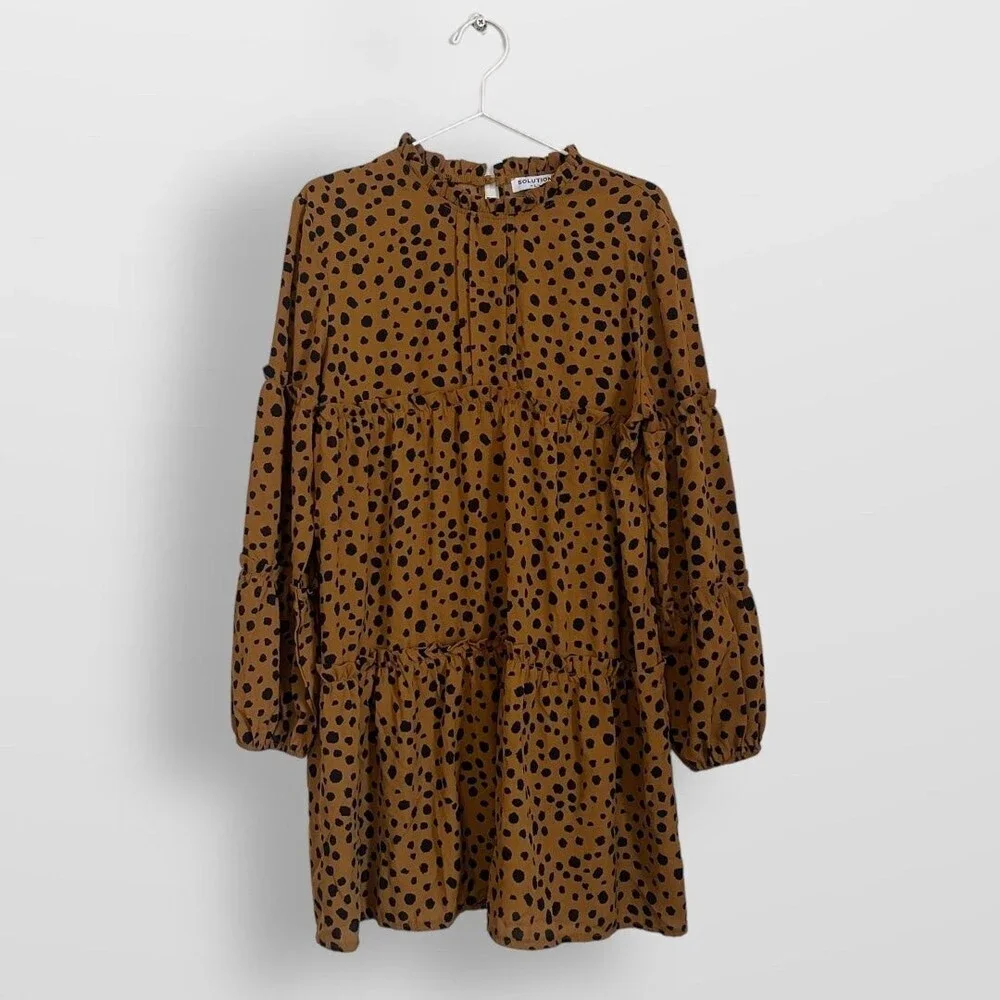 Leopard Print Solution Dress Large - Picture 2 of 9